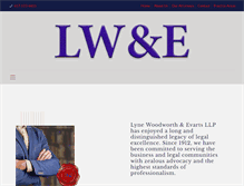 Tablet Screenshot of lwelaw.com